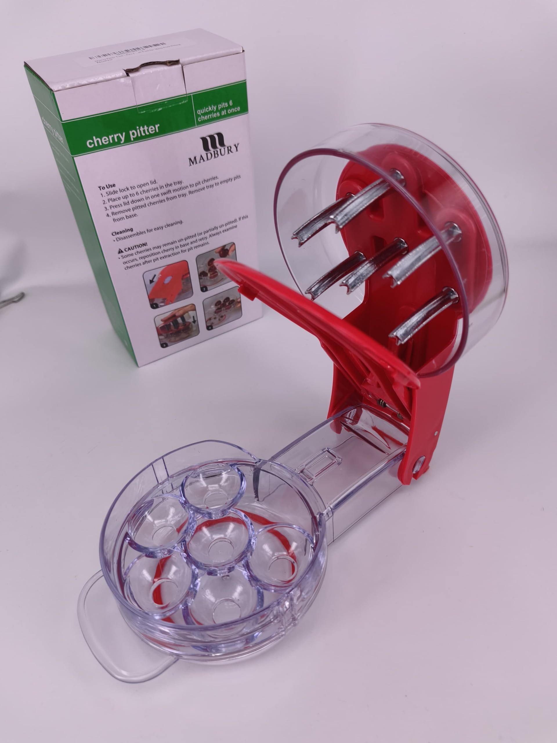 MADBURY Cherry Pitter Tool is BPA-free and easy to clean.