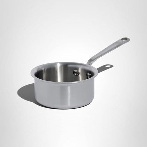 Butter warmer in daily use for gentle warming and sauce finishing.