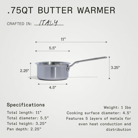 Close-up of the 430 stainless steel top layer for induction-ready performance.