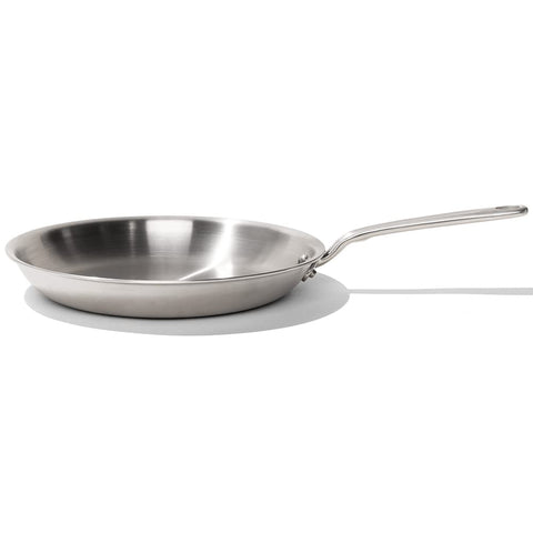 Made In 12-inch stainless clad pan suitable for searing, sautéing, and finishing dishes.