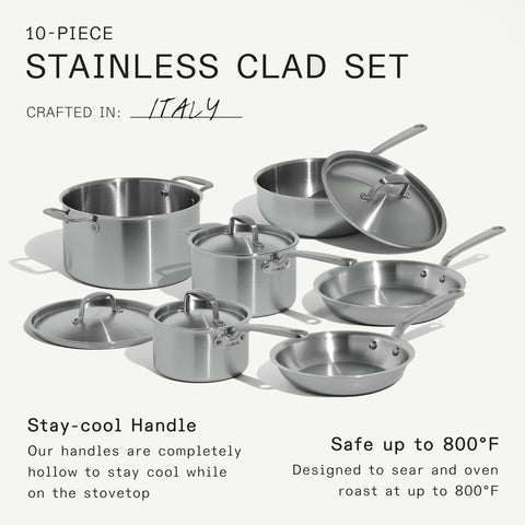 Made In 2-quart saucepan with lid for small-batch sauces.