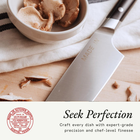 Made In fully forged blade provides lasting strength and stability.