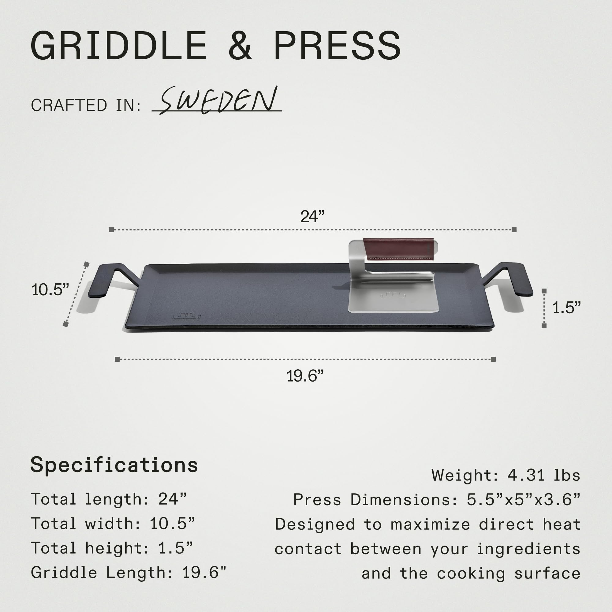 Stovetop to open flame use supports indoor and outdoor cooking.