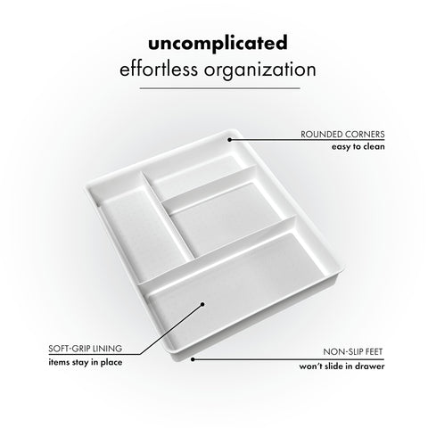 Madesmart Classic shows nonslip feet preventing drawer shift during use.