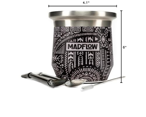 MADFLOW double-wall keep hot yerba mate while the exterior remains cool.