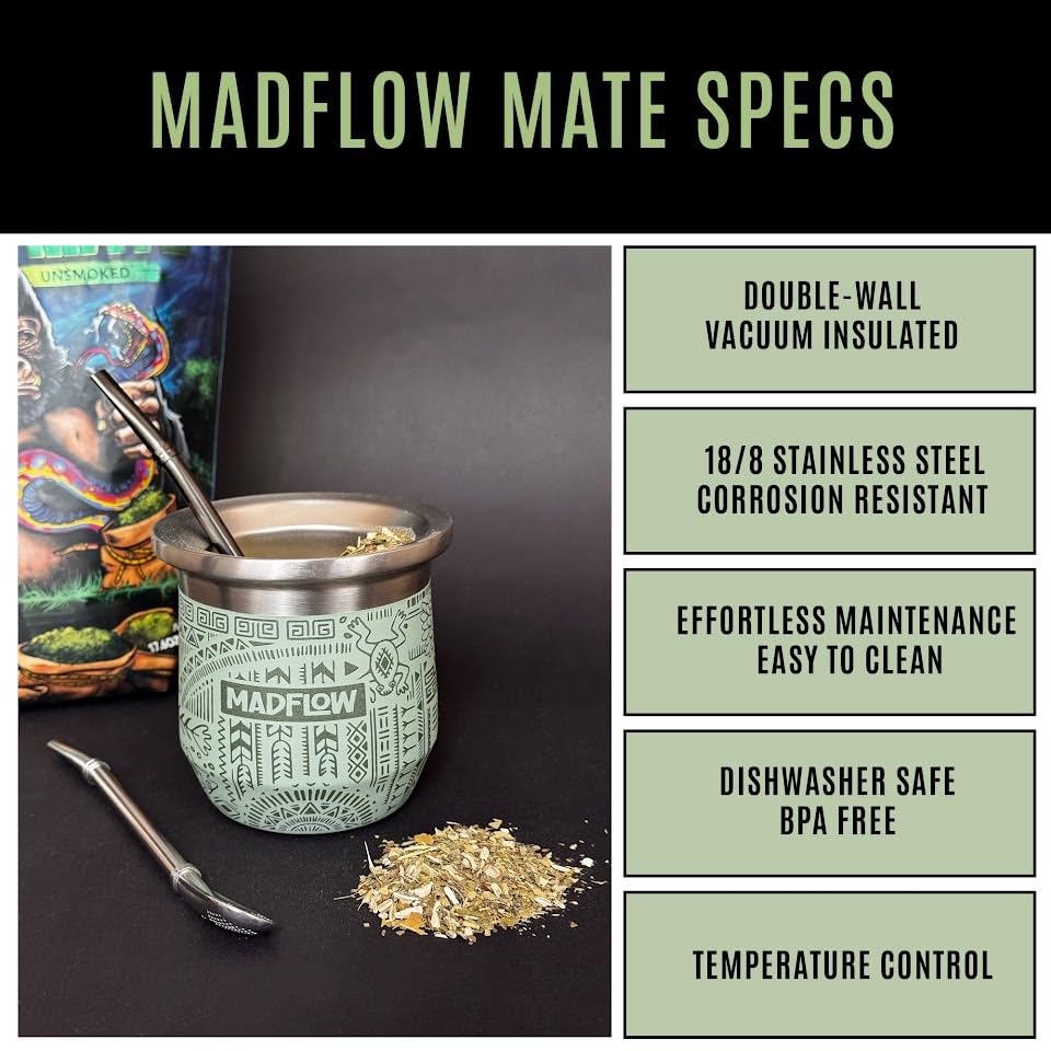 MADFLOW calabash inspired design with modern stainless finish.