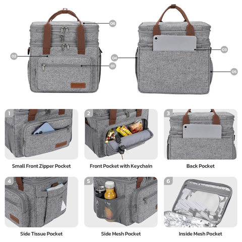 Maelstrom 23L side paper towel pocket keeps essential supplies handy.