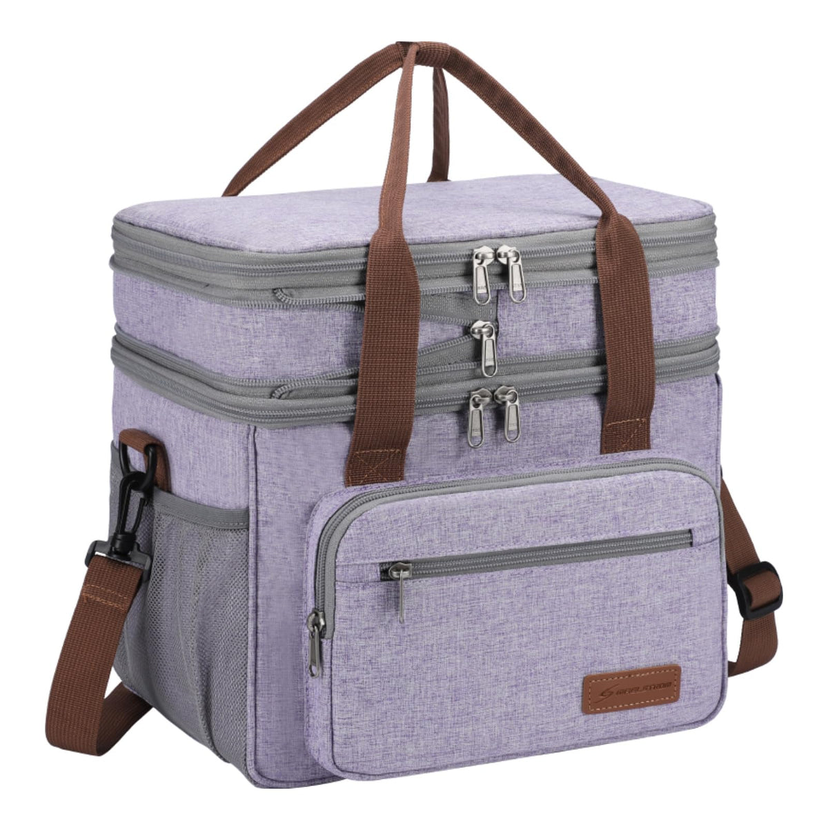 Maelstrom lunch bag expandable top compartment keeps snacks accessible on the go.