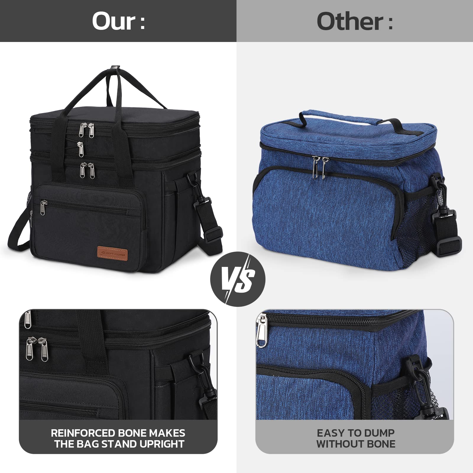 Maelstrom lunch box side pocket designed for paper towels
