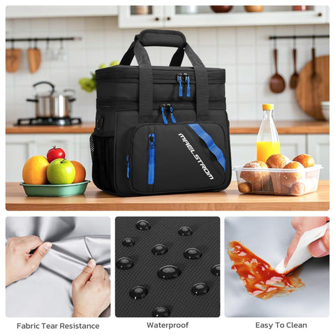 Maelstrom lunch box sturdy top handle for quick grab-and-go.