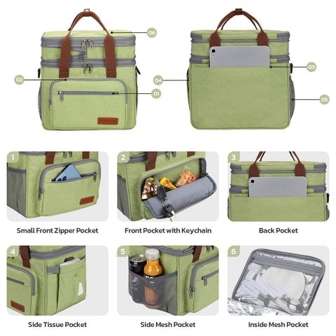 Maelstrom lunch bag stands upright for tidy packing