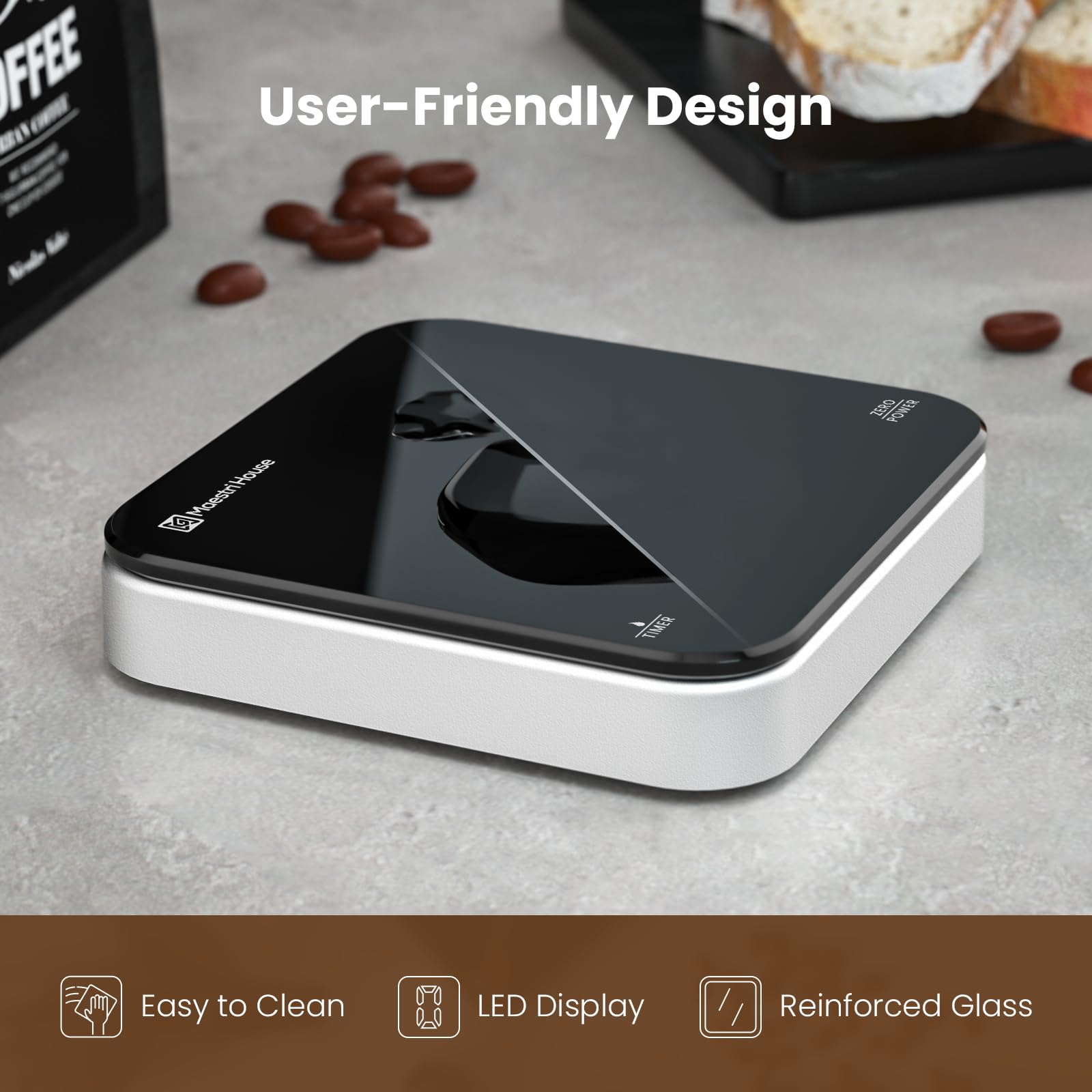 Maestri House auto sleep mode saves battery.