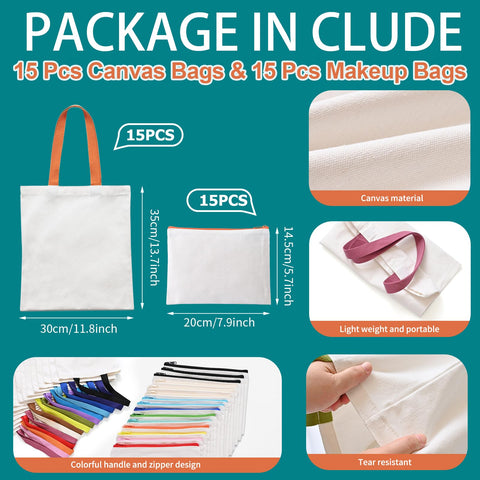 MAFYE canvas tote bags with color-variety straps for outfits