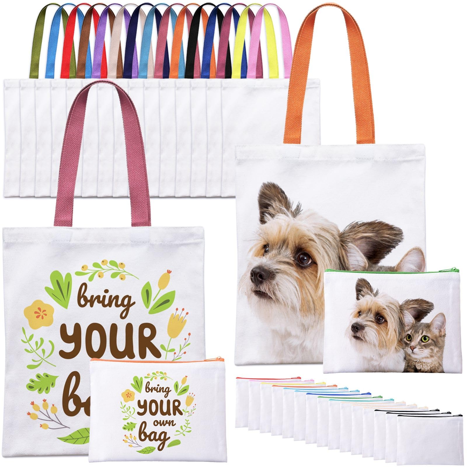 MAFYE sublimation blanks tote bag collection for DIY heat transfer projects