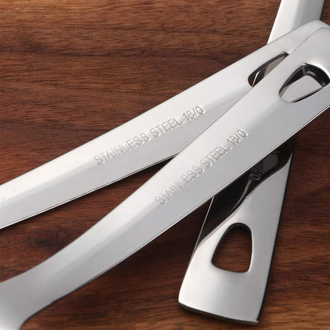 Magatu dishwasher-safe serving spoons for quick cleanup after meals and events.