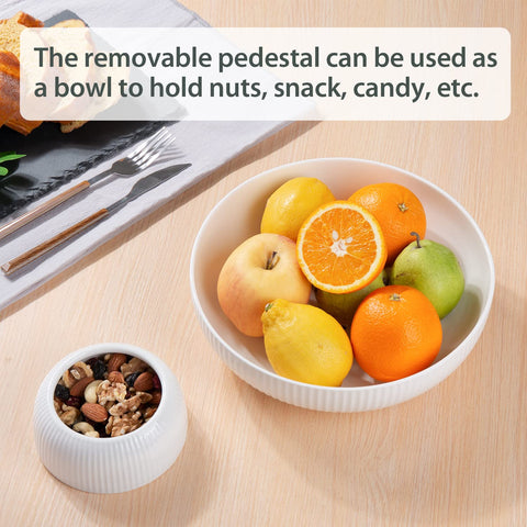 Magclay pedestal storage option for peels and small items