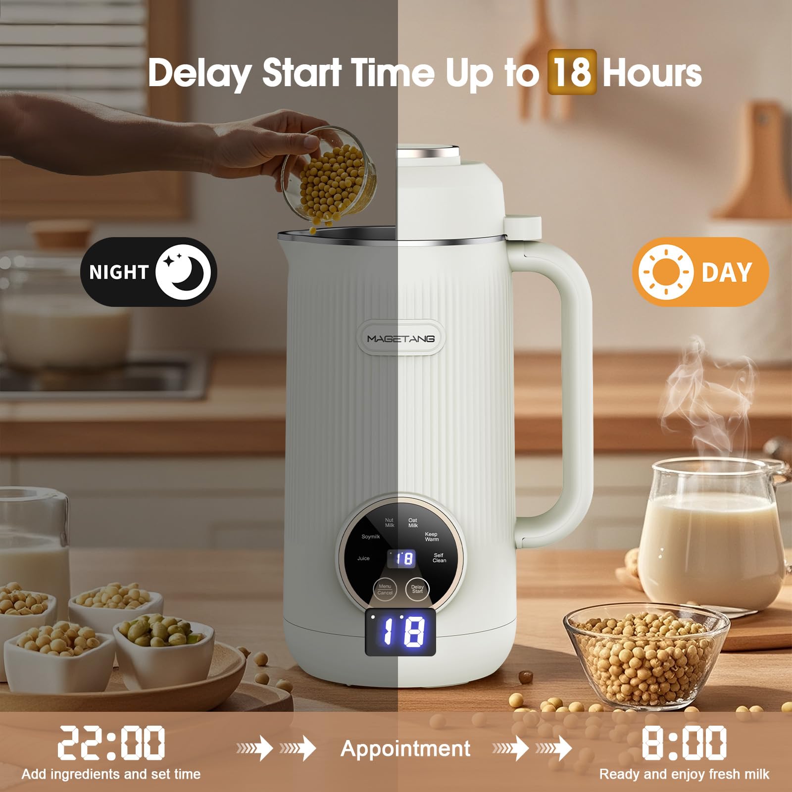 MAGETANG oat milk mode 28oz for creamy oat milk in minutes