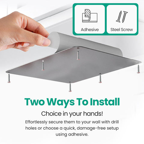 MagGrip adhesive backing ensures quick, strong mounting on smooth surfaces