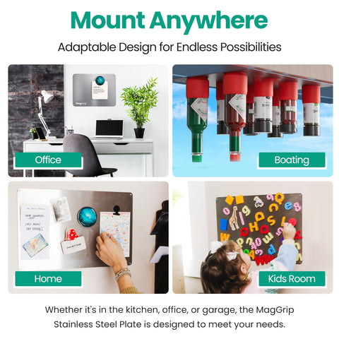 MagGrip mounting screws included for extra secure attachment when needed