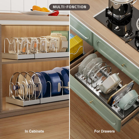 Magheo adjustable stainless steel dividers secure items with customizable spacing