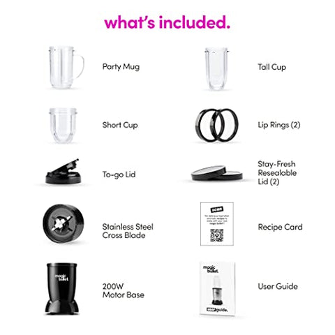 Magic Bullet 11-piece set image shows complete assembly in one view.