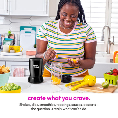 Magic Bullet stay-fresh lids lock in flavors and keep ingredients ready