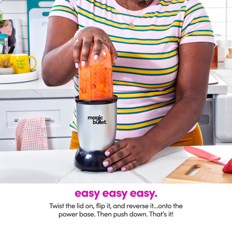 Magic Bullet tall cup ready for large portions and meals