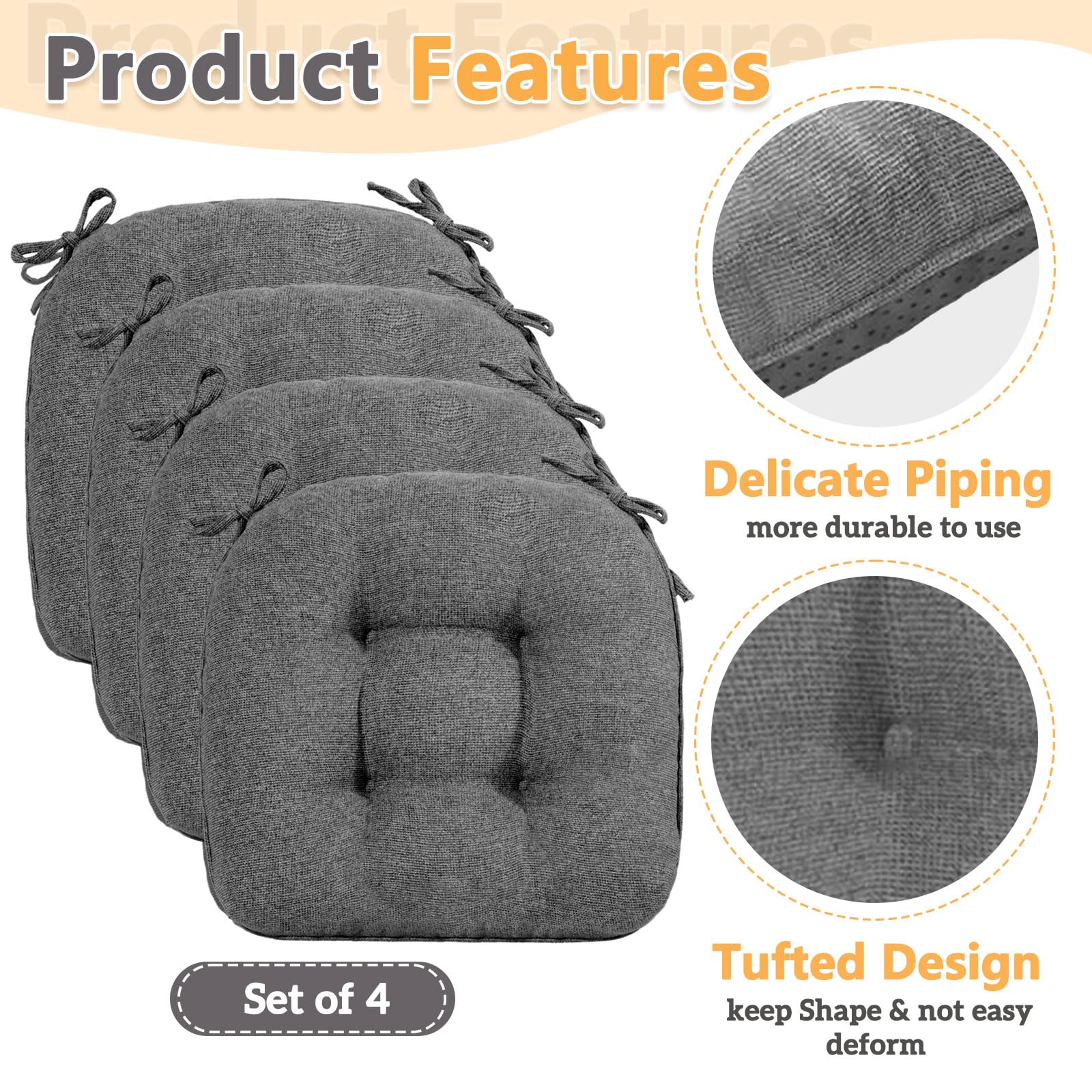 Magic Elephant tufted design maintains cushion shape over time