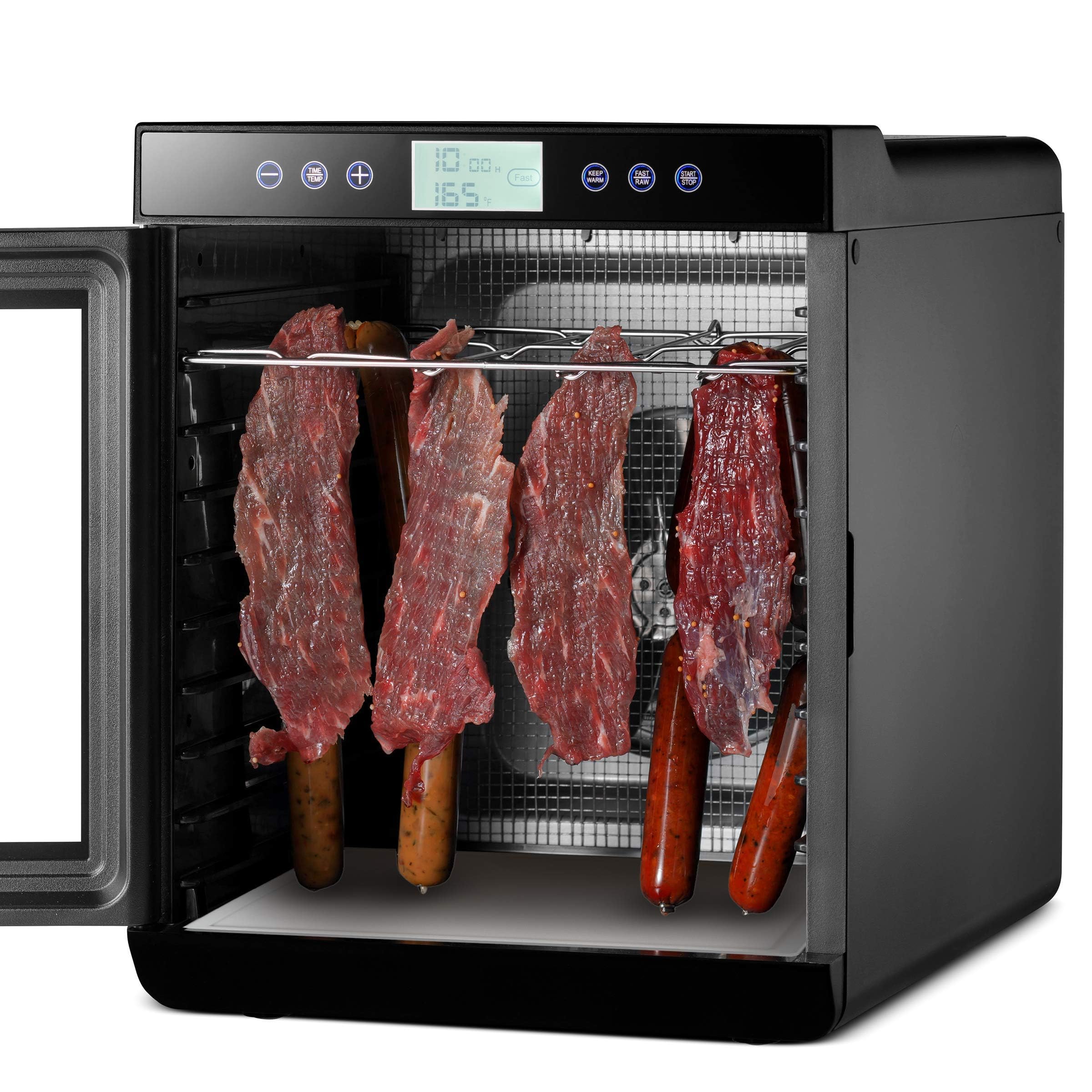 Magic Mill Premium Dehydrator stainless-steel interior resists staining and supports durability.