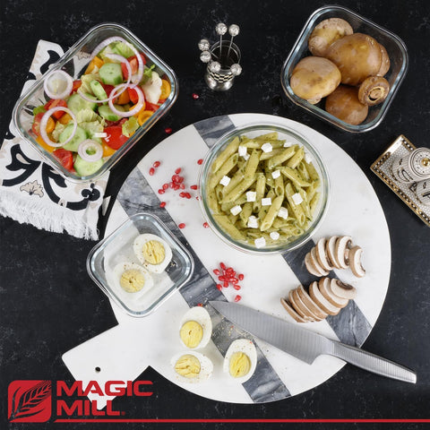 Magic Mill rectangular 4.2x5.5 inch container convenient for sauces and dips.