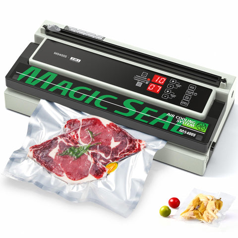MAGIC SEAL 16in vacuum sealer front view for wide-bag capability