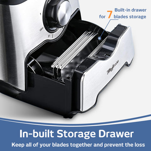 Magiccos large-feeding-chute allows bigger ingredients without pre-cutting