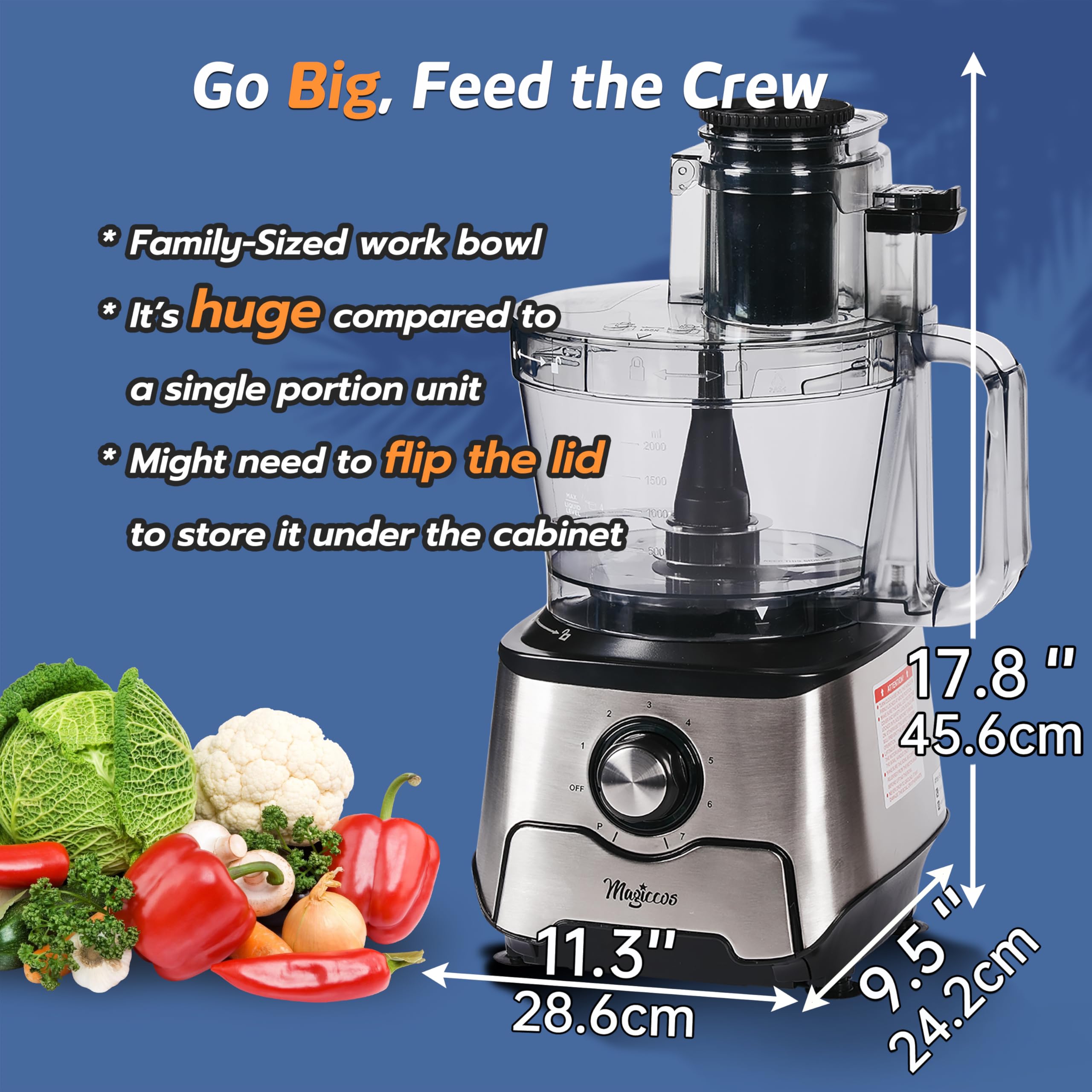 Magiccos XL work bowl ready for large-batch processing
