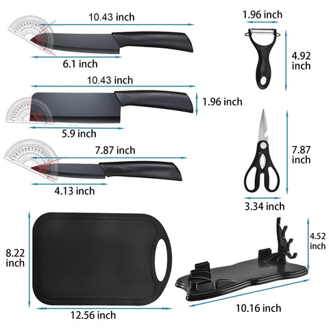 Magicorange chef knife black stainless for precise slicing and control