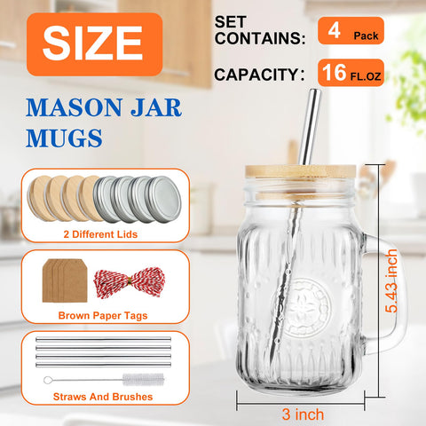 Bamboo lids and stainless steel straws highlight eco-friendly serving options for Magicsky jars.
