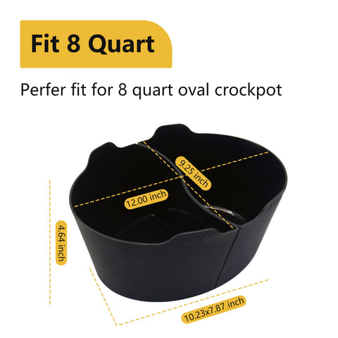 Magikichen 2-in-1 divider insert enables cooking two dishes at once.