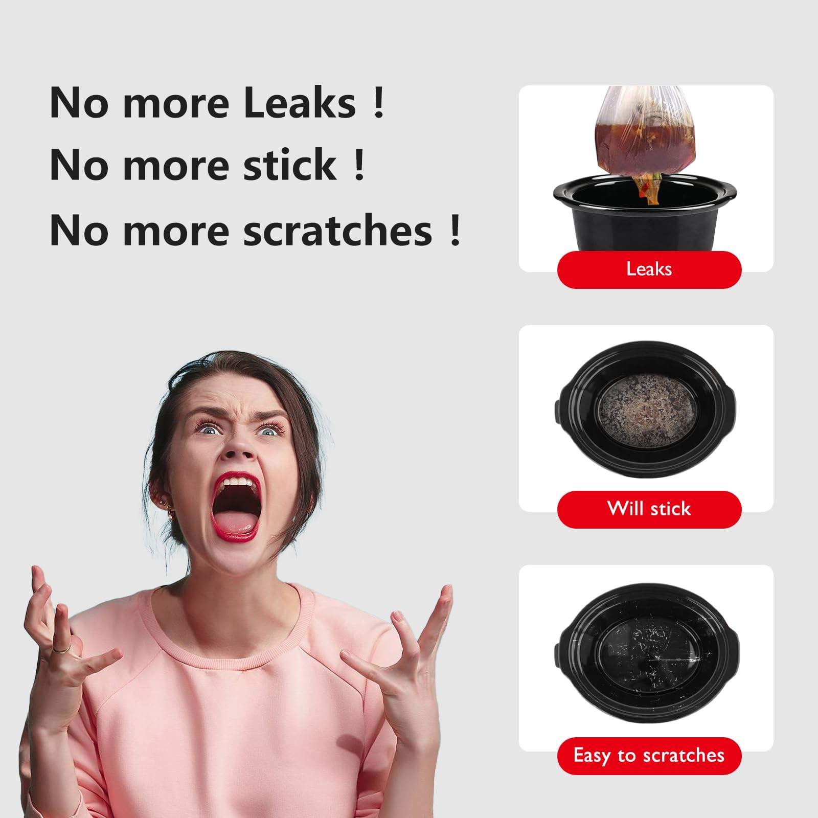 Magikichen easy-clean silicone liner keeps pots pristine and ready.