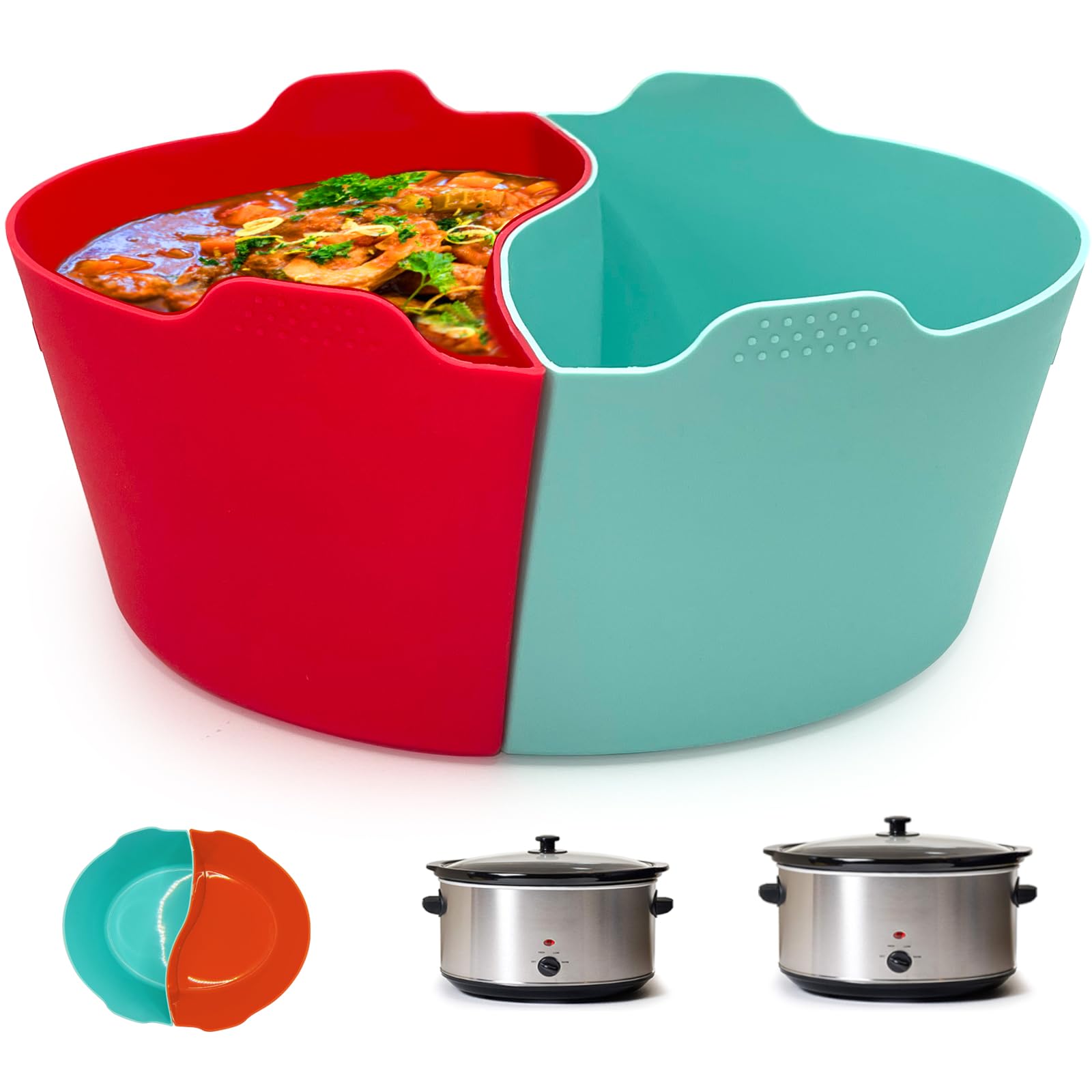 Magikichen silicone slow cooker liner for 6-7 qt pots; reusable and heat resistant.