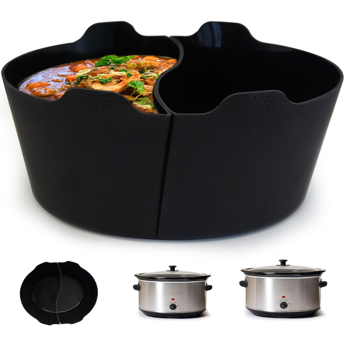Magikichen silicone slow cooker liner demonstrates reusable protection and easier cleanup