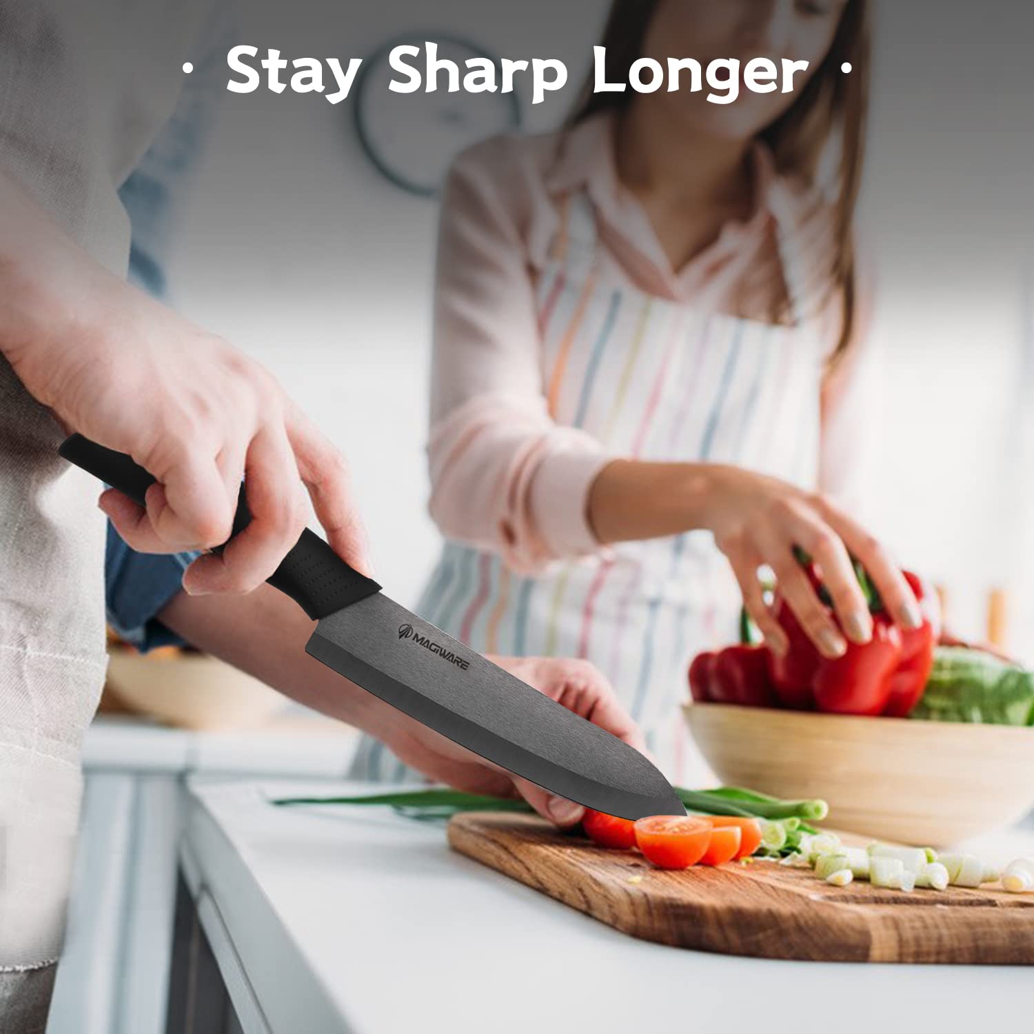 Magiware knife sheath covers provide secure drawer storage.