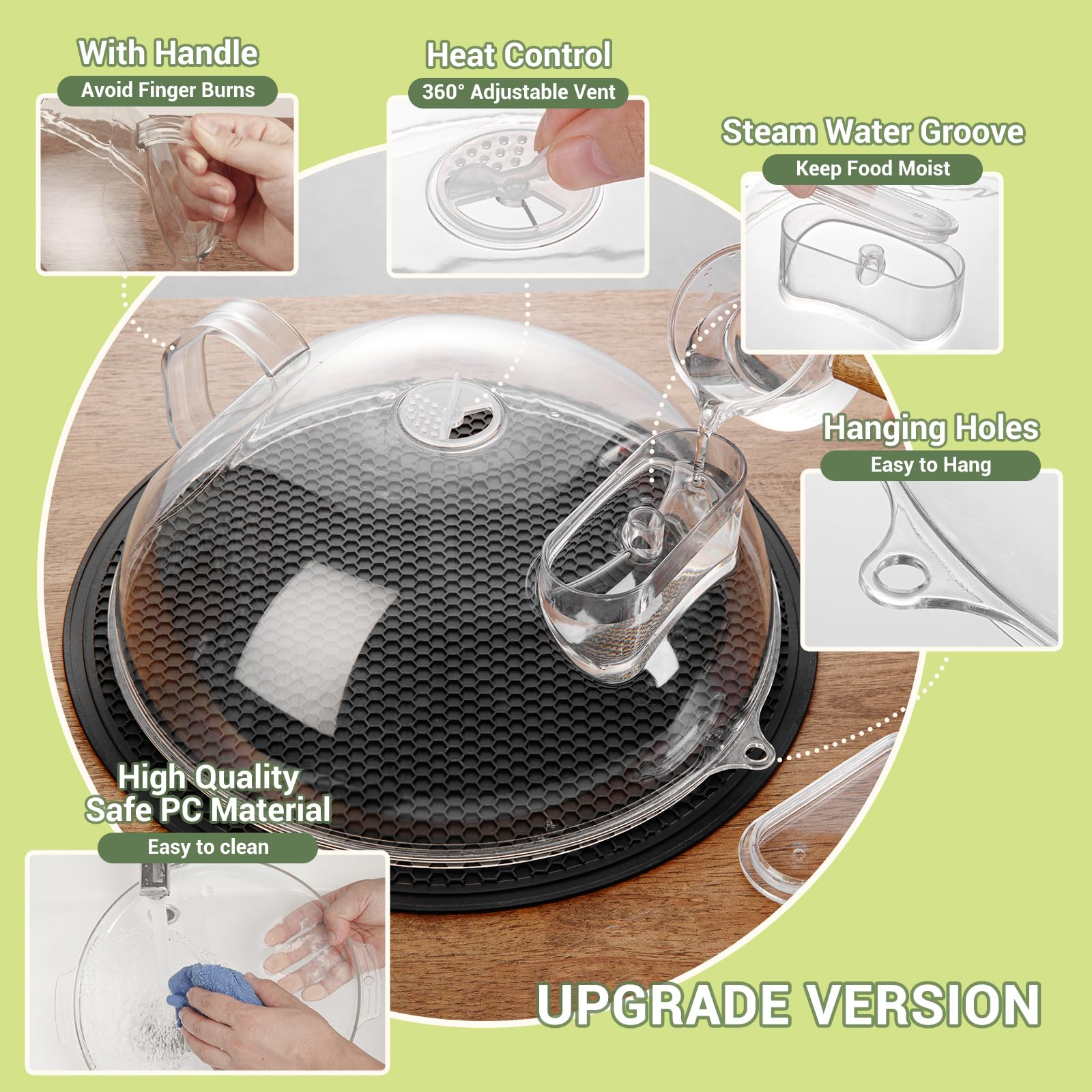 MAGJIUKE 12-inch silicone mat helps prevent odor buildup.