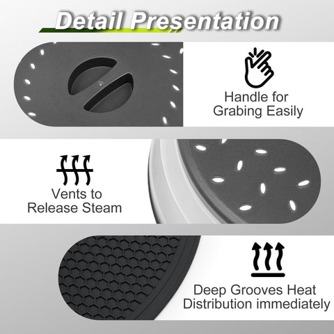 MAGJIUKE large-oven compatible cover fits microwaves with 25L+ capacity