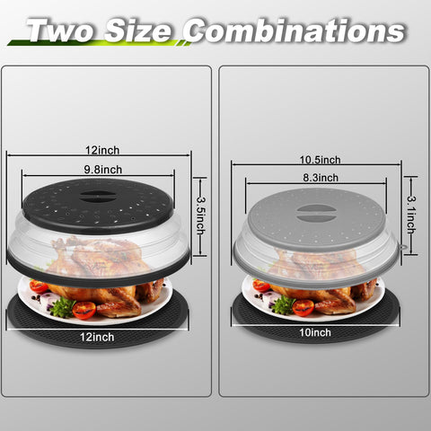 MAGJIUKE foldable microwave cover with handle for easy opening