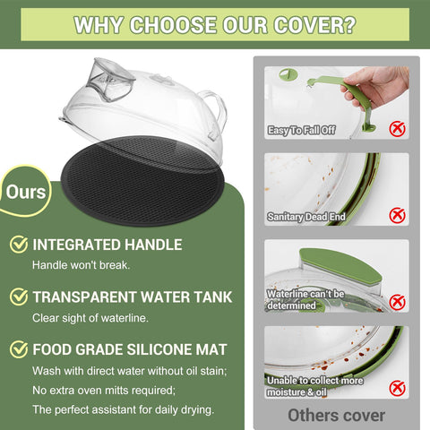 MAGJIUKE integrated-handle splatter cover for safe, durable daily use.