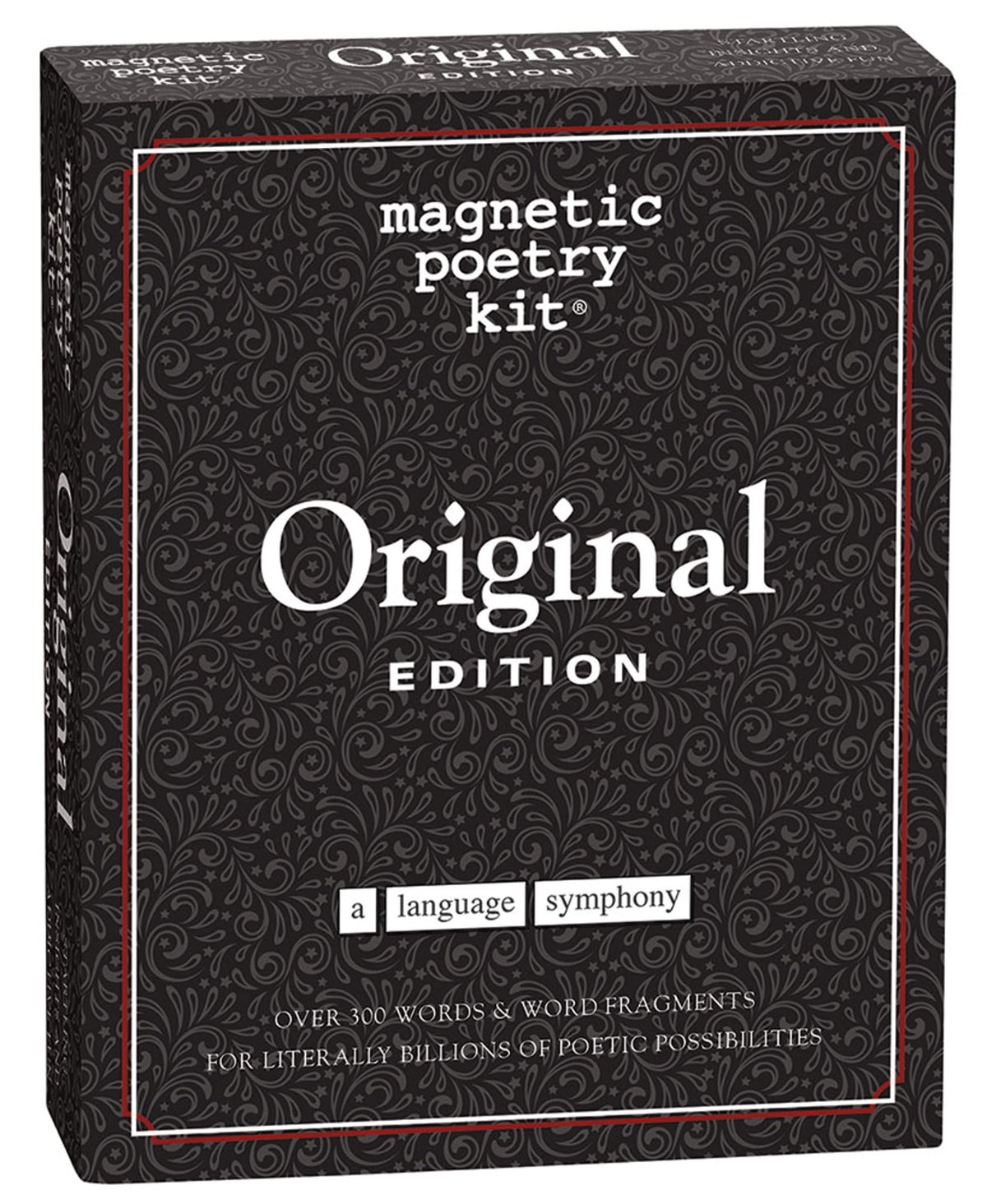 Magnetic Poetry Original Edition box with over 300 word tiles for creative expression.