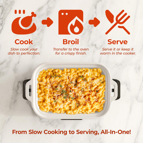 Magnifique Experience Delight ceramic bakeware for even heating and durability.