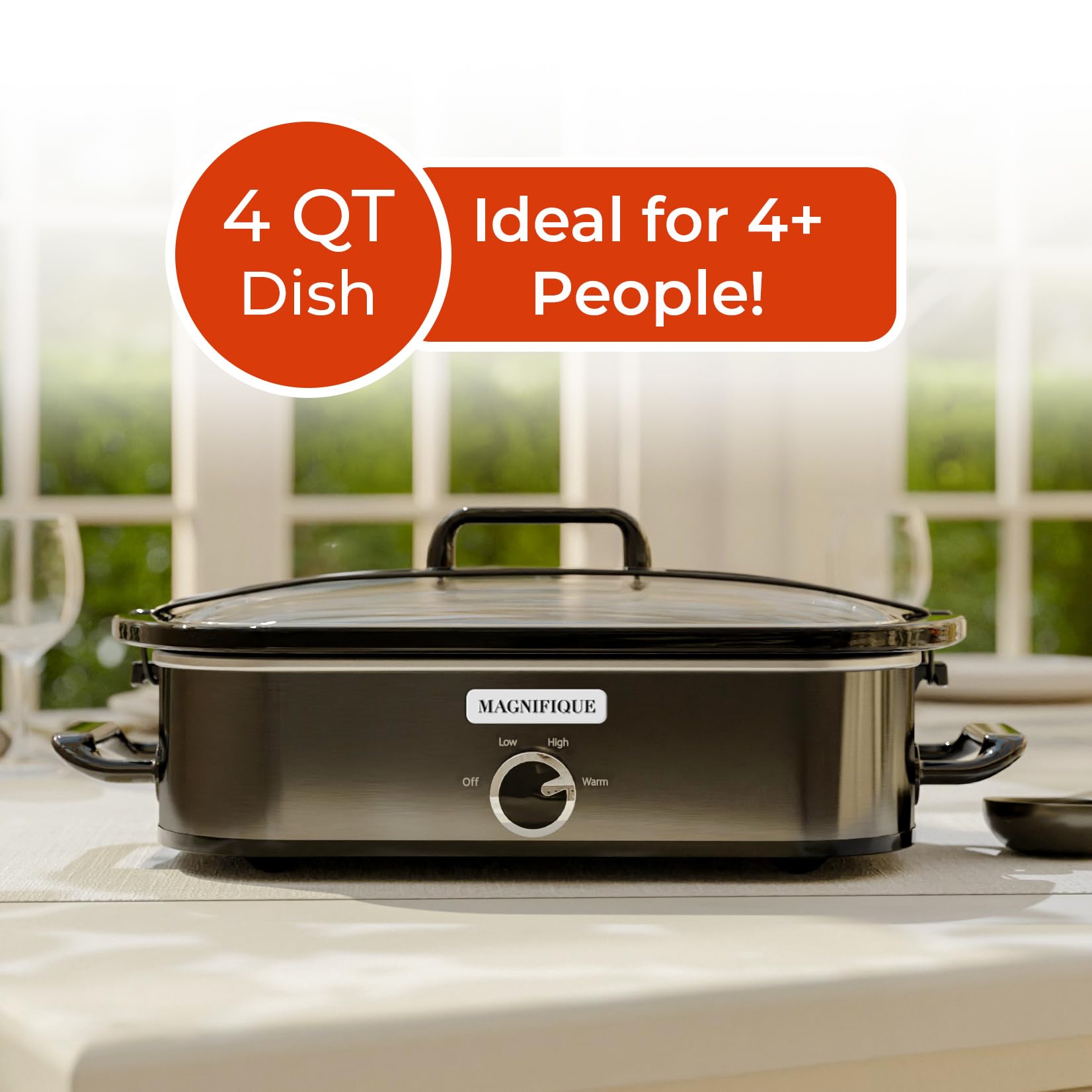 Magnifique Experience Delight glass lid for easy monitoring of simmering dishes