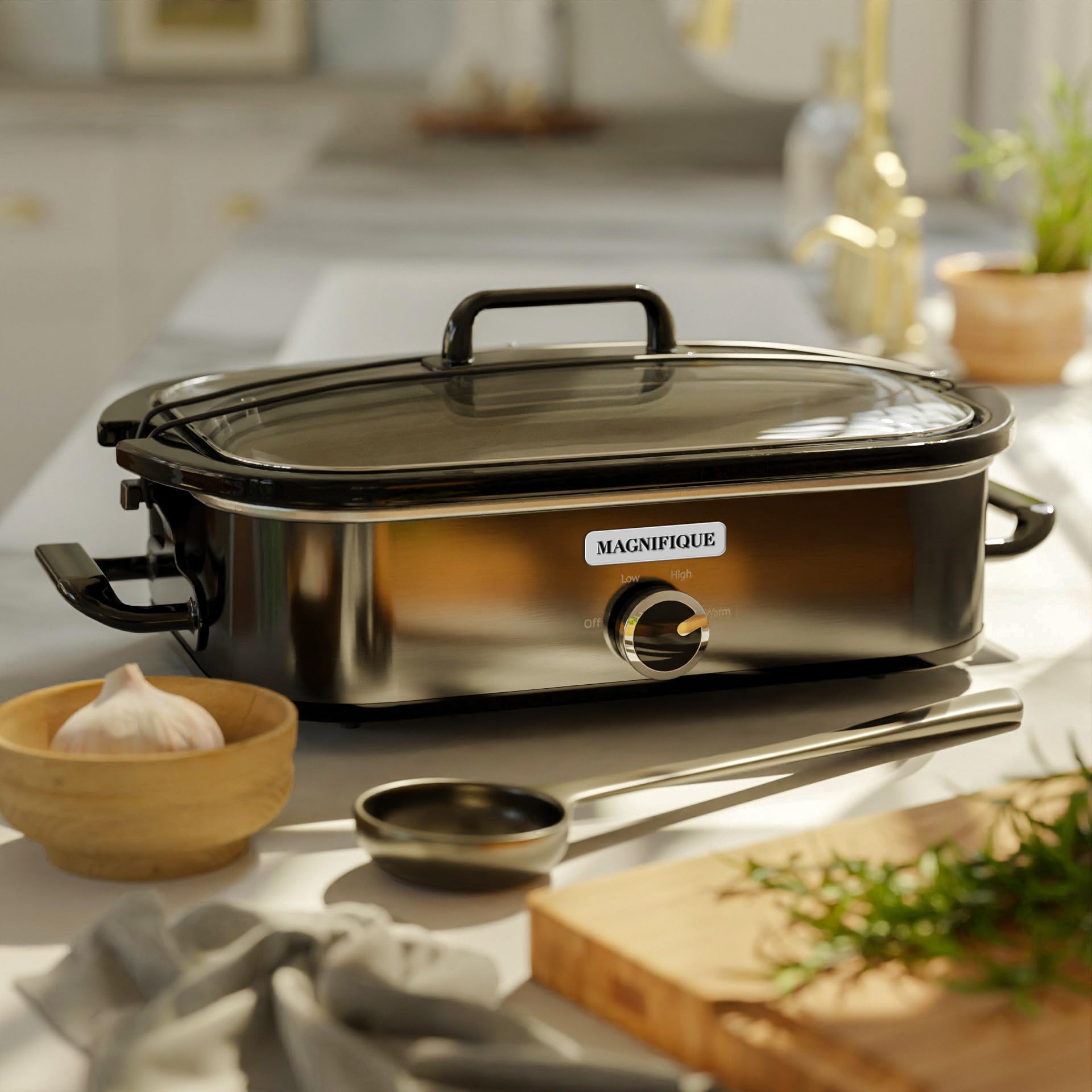 Magnifique Experience Delight oval crock ideal for large cuts and whole poultry