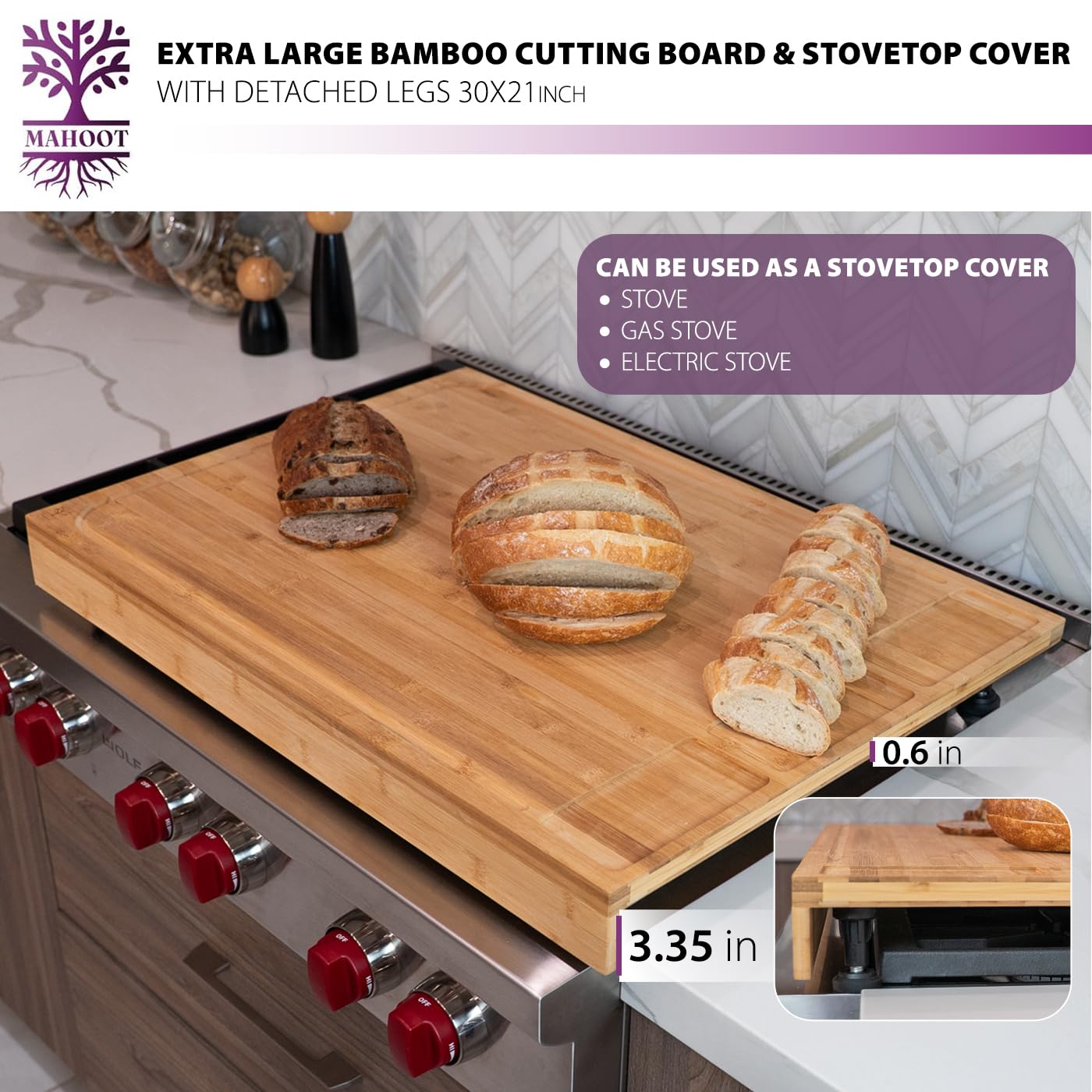 MAHOOT board doubles as a sturdy stove or sink cover
