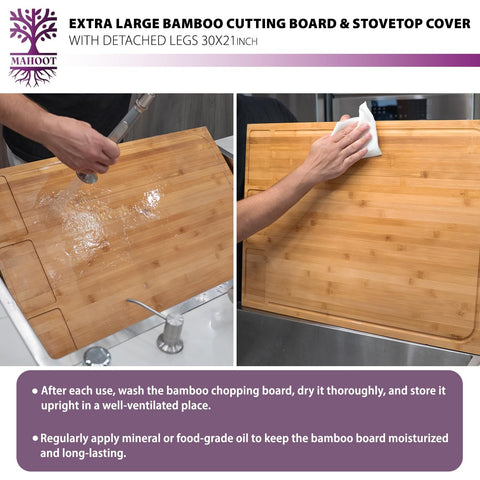Versatile MAHOOT board for cutting, serving, and presentation